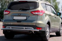 Ford Kuga/Escape 2013-2019 гг. Задняя дуга AK002-2 (нержавейка) фото 1
