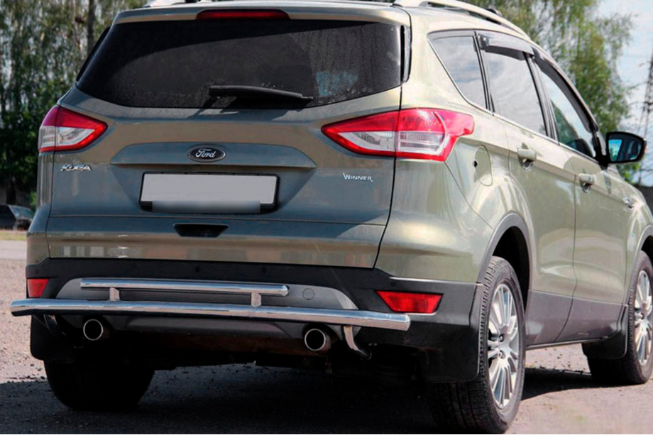 Ford Kuga/Escape 2013-2019 гг. Задняя дуга AK002-2 (нержавейка) Image