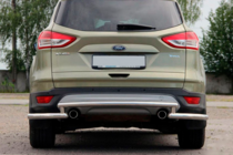 Ford Kuga/Escape 2013-2019 гг. Задняя дуга AK002-3 (нержавейка) фото 2