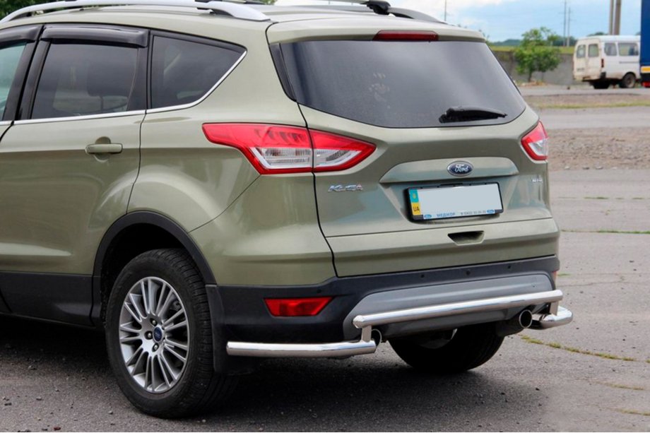 Ford Kuga/Escape 2013-2019 гг. Задняя дуга AK002-3 (нержавейка) Image