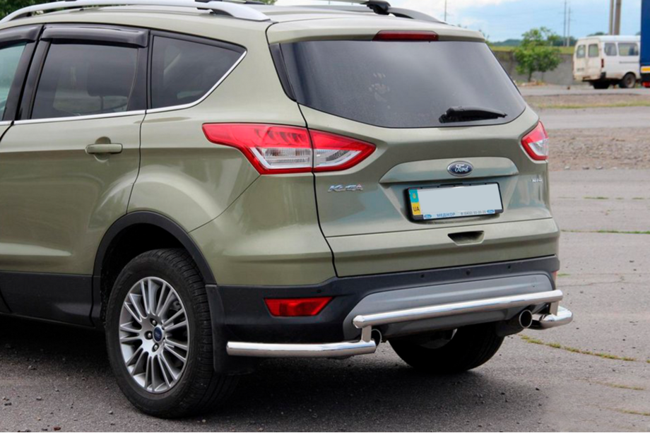 Ford Kuga/Escape 2013-2019 гг. Задняя дуга AK002-3 (нержавейка) Image