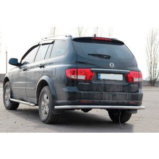 Задняя дуга AK005 (нержавейка) SsangYong Kyron 2005-2014 гг. фото 3