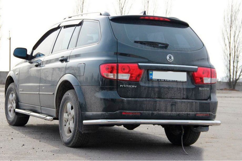 SsangYong Kyron 2005-2014 гг. Задняя дуга AK005 (нержавейка) Фото 3