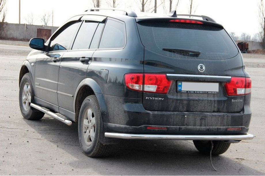 SsangYong Kyron 2005-2014 гг. Задняя дуга AK005 (нержавейка) Фото 1