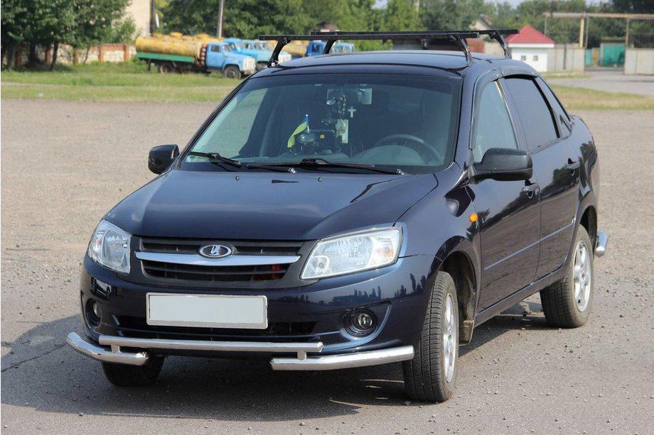 Lada Granta 2011- гг. Передняя защита ST009-2 Фото 2