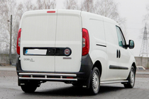 Fiat Doblo II 2010-2022 гг. Задняя дуга AK002/1-Двойная (нерж. сталь) фото 3