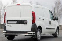 Opel Combo 2012-2018 гг. Задняя дуга AK005/2-Двойная (нерж. сталь) фото 1