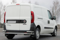 Opel Combo 2012-2018 гг. Задняя дуга AK005/2-Двойная (нерж. сталь) фото 1