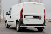 Opel Combo 2012-2018 гг. Задняя дуга AK005/2-Двойная (нерж. сталь) фото 3