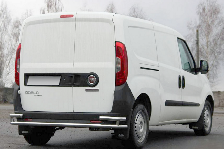 Opel Combo 2012-2018 гг. Задняя дуга AK005/2-Двойная (нерж. сталь) Image