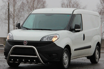 Fiat Doblo II 2010-2022 гг. Кенгурятник WT003 (нержавейка) фото 3