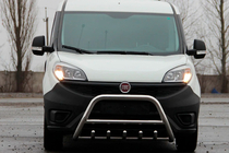 Fiat Doblo II 2010-2022 гг. Кенгурятник WT003 (нержавейка) фото 4