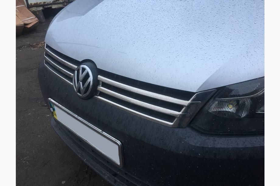 Volkswagen Caddy 2010-2015 гг. Хром Накладки на Решетку (2 шт, Нержавейка) OmsaLine - Итальянская Нержавейка Фото 7