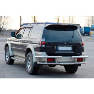 Задняя Защита AK-Special (Нержавейка) Mitsubishi Pajero Sport 1996-2007 гг. фото 4