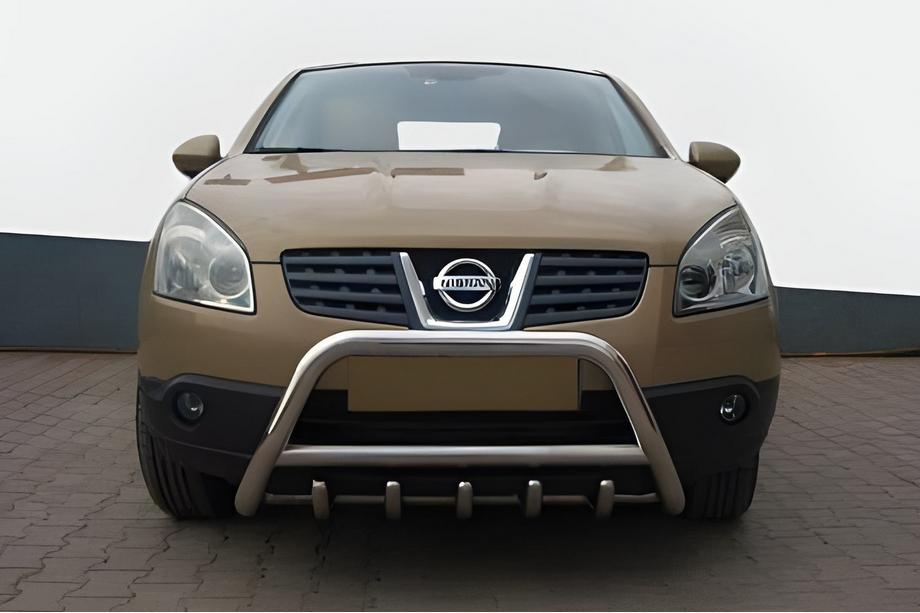Nissan Qashqai 2010-2014 гг. Передняя дуга WT003 (нерж. сталь) 51 мм Image