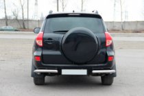 Toyota Rav 4 2006-2013 гг. Задние уголки AK003 (2 шт., нержавейка) фото 4