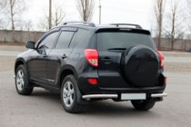 Toyota Rav 4 2006-2013 гг. Задние уголки AK003 (2 шт., нержавейка) фото 5