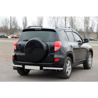Задние уголки AK003 (2 шт., нержавейка) Toyota Rav 4 2006-2013 гг. фото 3