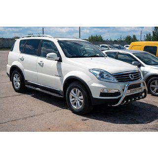 Кенгурятник WT004 Нержавейка SsangYong Rexton I 2001-2017 гг. фото 4