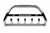 Volkswagen Sharan 1995-2010 гг. Кенгурятник WT004 Нержавейка 60 мм фото 4