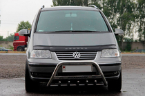 Volkswagen Sharan 1995-2010 гг. Кенгурятник WT004 Нержавейка 51 мм фото 3