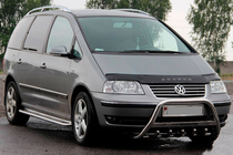 Volkswagen Sharan 1995-2010 гг. Кенгурятник WT004 Нержавейка 51 мм фото 2