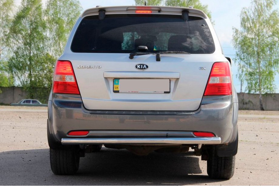 Kia Sorento I BL 2002-2009 гг. Задняя дуга AK002 (нерж. сталь) Фото 1