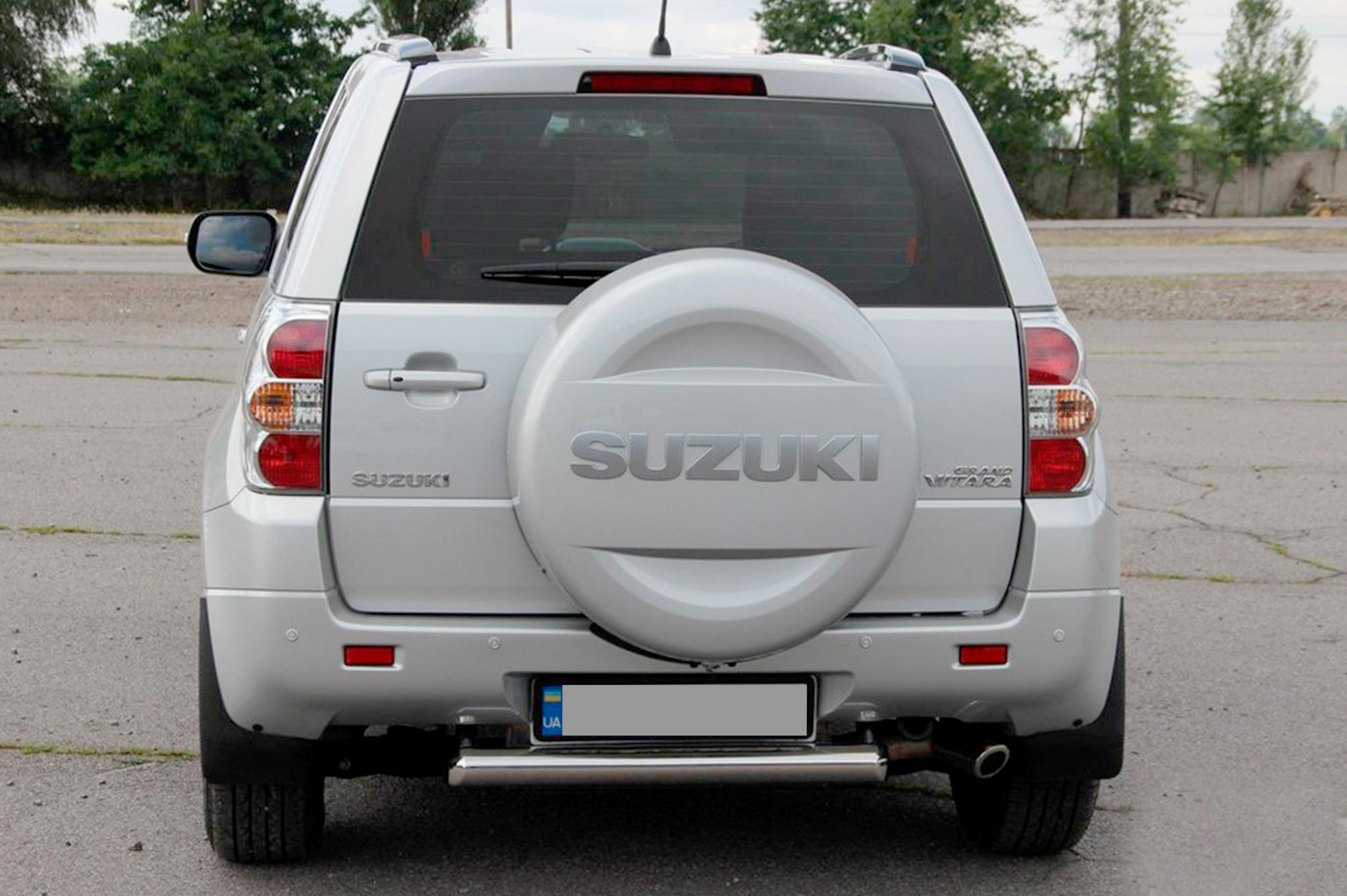 Задній захист AK002 (нерж) для Suzuki Grand Vitara 2005-2017 рр - фото 3