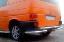 Volkswagen T4 Transporter 1990-2003 гг. Задняя дуга AK003-2 (нержавейка) фото 3