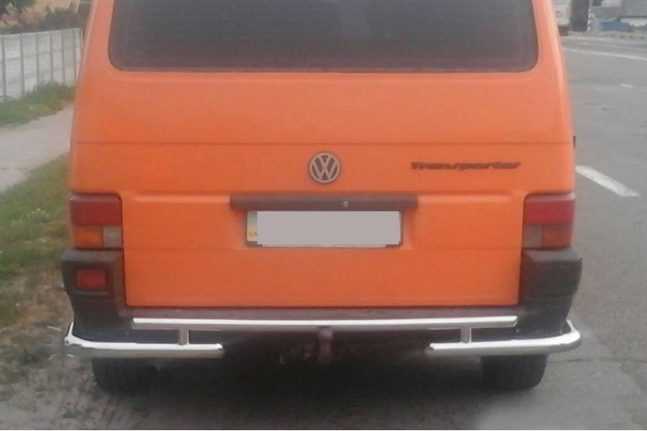 Volkswagen T4 Transporter 1990-2003 гг. Задняя дуга AK003-2 (нержавейка) Image