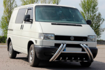 Volkswagen T4 Transporter 1990-2003 гг. Кенгурятник WT01 (нержавейка) фото 3