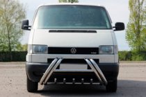 Volkswagen T4 Caravelle/Multivan 1990–2003 гг. Кенгурятник Kelebek WT011 (нерж.) фото 2