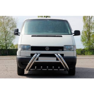 Кенгурятник Kelebek WT011 (нерж.) Volkswagen T4 Caravelle/Multivan 1990–2003 гг. фото 2