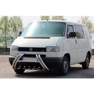 Кенгурятник Kelebek WT011 (нерж.) Volkswagen T4 Caravelle/Multivan 1990–2003 гг. фото 3