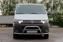 Volkswagen T5 2010-2015 гг. Кенгурятник WT007ST (нержавейка) фото 1