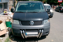 Volkswagen T5 Transporter 2003-2010 гг. Кенгурятник ST006-04 Решетка (Нержавейка) фото 3