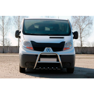 Кенгурятник QT-Spec (нержавейка) Renault Trafic 2001-2015 гг. фото 1