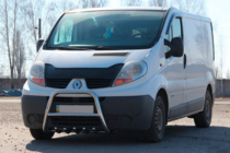 Opel Vivaro 2001–2015 гг. Кенгурятник QT-Spec (нержавейка) фото 3
