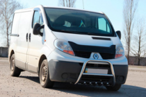 Opel Vivaro 2001–2015 гг. Кенгурятник QT-Spec (нержавейка) фото 2