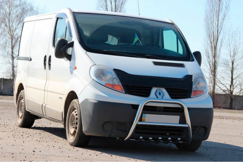 Nissan Primastar 2002-2014 гг. Кенгурятник QT-Spec (нержавейка) Фото 2