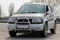 Suzuki Vitara 1998-2006 гг. Кенгурятник QT007 (нержавейка) фото 3