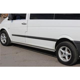 Боковые трубы BB001 (2 шт., нержавейка) фото 3