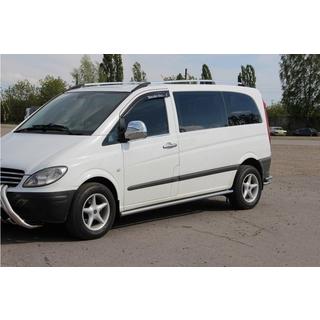 Боковые трубы BB001 (2 шт., нержавейка) фото 2