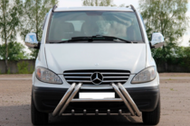 Mercedes Vito W639 2004-2014 гг. Кенгурятник Kelebek WT011 (нерж.) фото 3