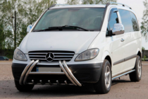 Mercedes Vito W639 2004-2014 гг. Кенгурятник Kelebek WT011 (нерж.) фото 2