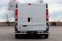 Renault Trafic 2001–2015 гг. Задняя защита AK003-Plus-2 (нержавейка) фото 2