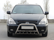 Kia Carnival 2002-2013 гг. Кенгурятник WT004 Нержавейка фото 1