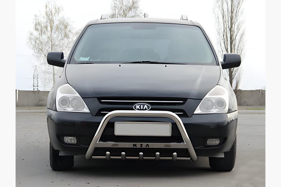 Kia Carnival 2002-2013 гг. Кенгурятник WT004 Нержавейка Image