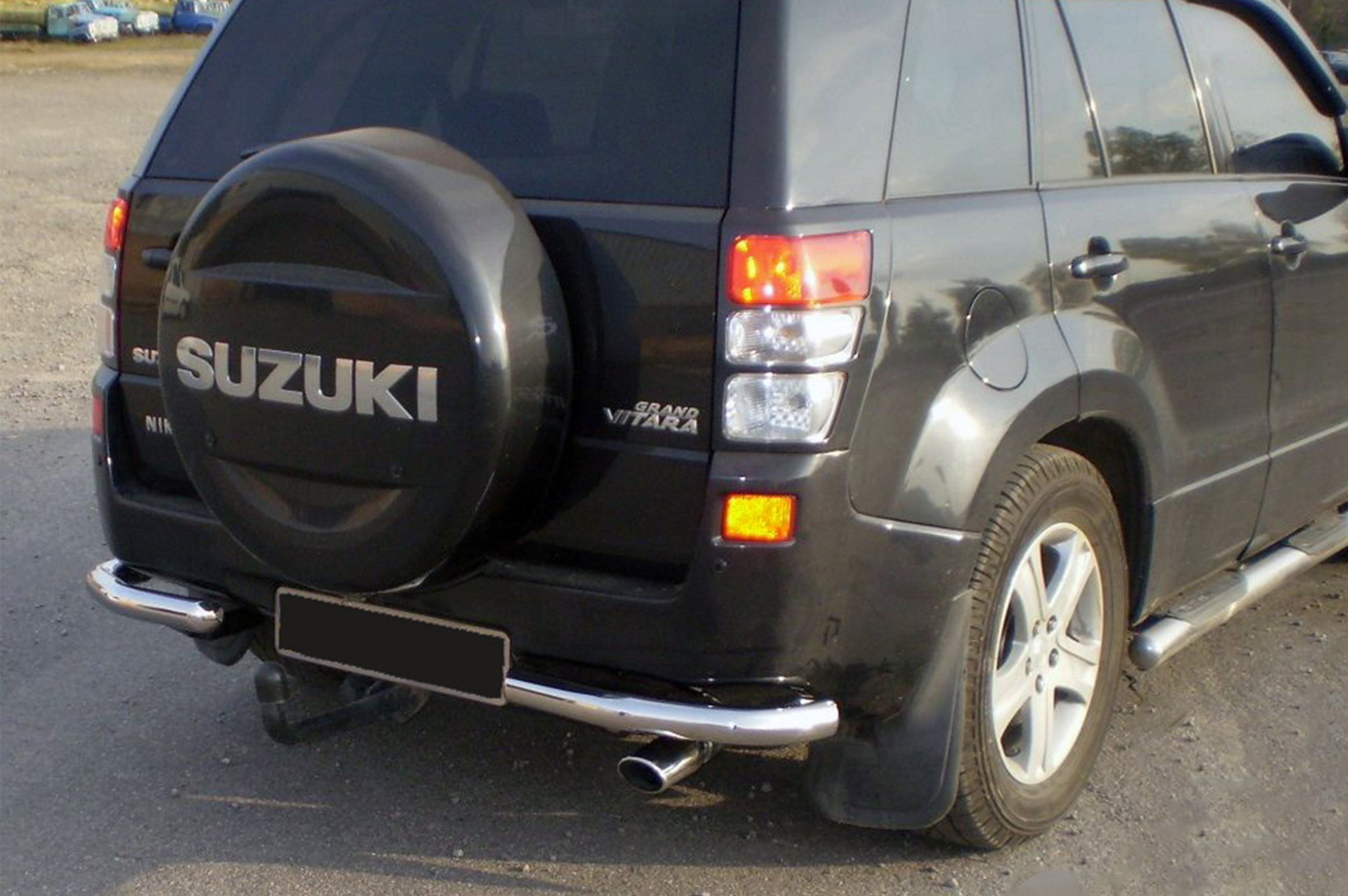 Задній захист AK003 (нерж) для Suzuki Grand Vitara 2005-2017 рр - фото 2