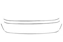 Накладки на передний бампер из нержавеющей стали с дизайном улыбки (3 шт) фото 2 Накладки на передний бампер из нержавеющей стали с дизайном улыбки (3 шт) фото 2